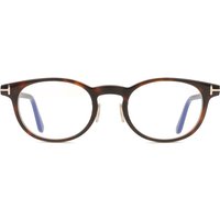 トム フォード トム フォード Tom Ford FT6112-D-B アジアフィット 052 青-Light Block サングラス - 男性用 - べっ甲shell