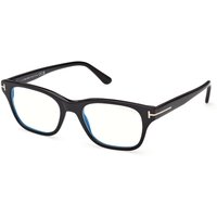 Tom Ford FT6120-B 001 Blue-Light Block Men's Eyeglasses Black Size 52 - Blue Light Block Available