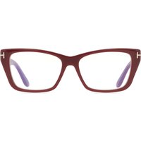 Tom Ford FT6132-B 069 Blue-Light Block Women’s Eyeglasses Burgundy Size 54 - Blue Light Block Available