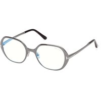 Tom Ford FT6137-B 008 Blue-Light Block Women’s Eyeglasses Gunmetal Size 52 - Blue Light Block Available