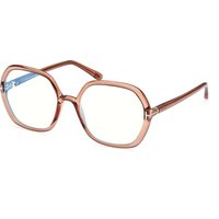 トム フォード トム フォード Tom Ford FT5814-B 045 青-Light Block サングラス - 女性用 - 茶色