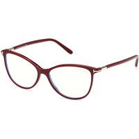 Tom Ford FT5616-B 069 Blue-Light Block Women’s Eyeglasses Burgundy Size 54 - Blue Light Block Available