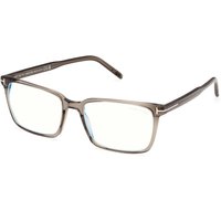 Tom Ford FT5802-B 048 Blue-Light Block Men's Eyeglasses Brown Size 55 - Blue Light Block Available