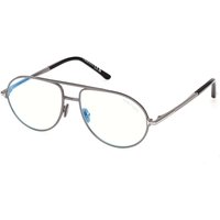 トム フォード トム フォード Tom Ford FT6186-B 008 青-Light Block サングラス - 男性用 - Gunmetal