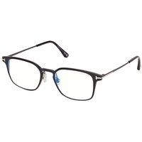 Tom Ford FT6187-B 001 Blue-Light Block Men's Eyeglasses Black Size 52 - Blue Light Block Available
