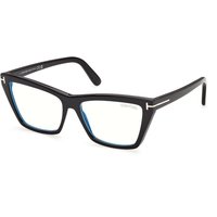 Tom Ford FT6189-B 001 Blue-Light Block Women’s Eyeglasses Black Size 55 - Blue Light Block Available