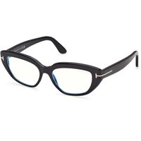 Tom Ford FT6190-B 001 Blue-Light Block Women’s Eyeglasses Black Size 53 - Blue Light Block Available