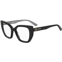 Moschino Love MOL672 7RM Women’s Eyeglasses Black Size 53 - Blue Light Block Available
