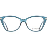 Salvatore Ferragamo SF 2937R 432 Women’s Eyeglasses Blue Size 54 - Blue Light Block Available