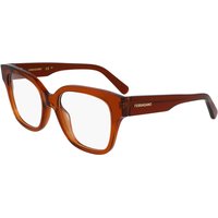 Salvatore Ferragamo SF2952N Asian Fit 261 Women’s Eyeglasses Brown Size 53 - Blue Light Block Available
