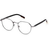 Zegna EZ5238 012 Men's Eyeglasses Silver Size 50 - Blue Light Block Available