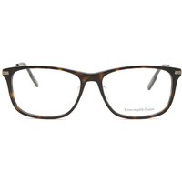 Zegna EZ5233D Asian Fit 052 Men's Eyeglasses Tortoiseshell Size 56 - Blue Light Block Available