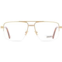 Zegna EZ5274 035 Men's Eyeglasses Gold Size 59 - Blue Light Block Available