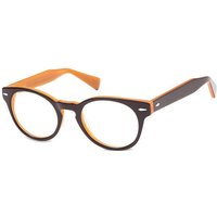 子供用 円形 プラスチック 茶色 サングラス - アンチブルーライト - SmartBuy Collection