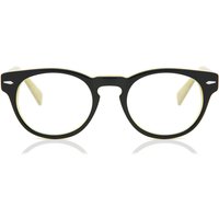Round Full Rim Plastic Kids' Prescription Eyeglasses Online Black Size 45 - Free Lenses - Blue Light Block Available - SmartBuy Collection