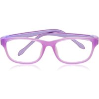 子供用 正方形 プラスチック Purple サングラス - アンチブルーライト - SmartBuy Collection