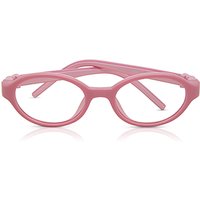 子供用 楕円形 プラスチック ピンク サングラス - アンチブルーライト - SmartBuy Collection
