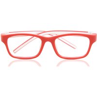 Square Full Rim Plastic Kids' Prescription Eyeglasses Online Red Size 42 - Free Lenses - Blue Light Block Available - SmartBuy Collection