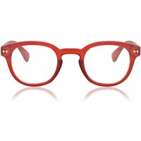 男性用 楕円形 プラスチック 赤 サングラス - アンチブルーライト - SmartBuy Collection