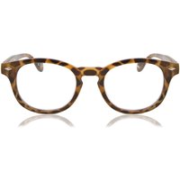 Croon Bowie Havana Brown Multifocus Men's Eyeglasses Tortoiseshell Size +1.00 - Blue Light Block Available