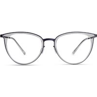 MODO 4088 Shiny Crystal/Dark Purple Women’s Eyeglasses Purple Size 52 - Blue Light Block Available