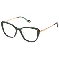 Yalea VYA132 LANG 0D80 Women’s Eyeglasses Green Size 54 - Blue Light Block Available