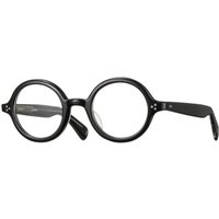 Eyevan Albion-E PBK Men's Eyeglasses Black Size 44 - Blue Light Block Available