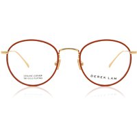 Derek Lam DL283 ORNG Men's Eyeglasses Orange Size 50 - Blue Light Block Available