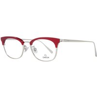 Omega OM5009-H 066 Women’s Eyeglasses Red Size 49 - Blue Light Block Available