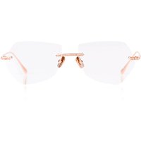 Anna-Karin Karlsson CRYSTAL OPTICAL 2.0 - PILOT Rose Gold Women’s Eyeglasses Gold Size 55 - Blue Light Block Available