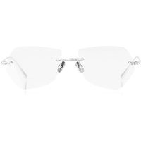 Anna-Karin Karlsson CRYSTAL OPTICAL 2.0 - PILOT 白 金色 サングラス - 女性用 - Silver