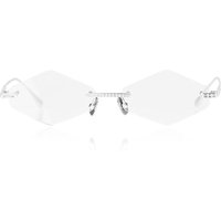 Anna-Karin Karlsson CRYSTAL OPTICAL 2.0 - TRIANGLE 白 金色 サングラス - 女性用 - Silver