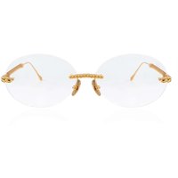 Anna-Karin Karlsson CHAIN NEST - OVAL Gold Women’s Eyeglasses Gold Size Standard - Blue Light Block Available
