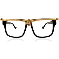 Anna-Karin Karlsson LION OPTICAL Black Gold Women’s Eyeglasses Black Size 59 - Blue Light Block Available