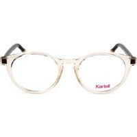 Kartell KL002V 03 Men's Eyeglasses Brown Size 50 - Blue Light Block Available