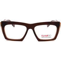 Kartell KL511V 02 Men's Eyeglasses Brown Size 54 - Blue Light Block Available