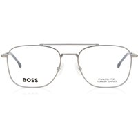 BOSS Boss 1449 9T9 Men's Eyeglasses Silver Size 55 - Blue Light Block Available