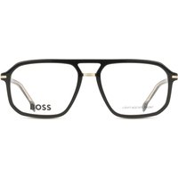 BOSS 1728 807 Men's Eyeglasses Black Size 56 - Blue Light Block Available