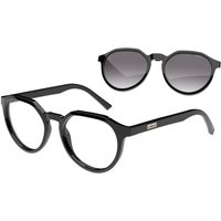 Colcci Bandy 6 with Clip-on C6215A0253 Men's Eyeglasses Black Size 53 - Blue Light Block Available