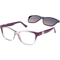 Colcci Bandy 7 with Clip-on C6242CB154 Women’s Eyeglasses Purple Size 54 - Blue Light Block Available