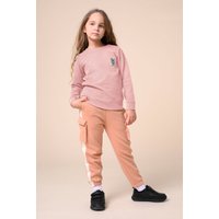 Enorsia Girls Cream Embroidery Print Waffle Sweatshirt (5yrs-11yrs) - UK 9/10 Yrs