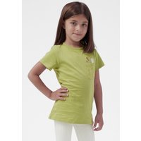 Enorsia Girls Green Broderie Pocket With Embroidery T-Shirt - UK 4/5 Yrs