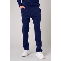 Enorsia Mens Navy Slim Fit Cargo Trouser - UK XL