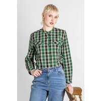 Enorsia Womens Green Regular Fit Paper-Touch Poplin Shirt - UK 16