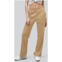 Enorsia Womens Yellow Pin Tuck Front Jersey Trousers - UK 18