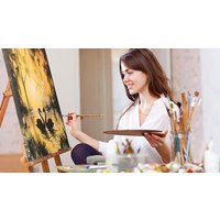Image of Painting Class Online with Brush Party