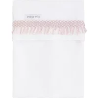 Baby's Only Wieglaken gebreide bies Happiness oud roze/ecru