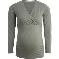 Baby's Only Zwangerschapstop lange mouw Glow urban green - M - voedingsfunctie