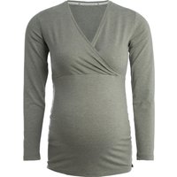 Baby's Only Zwangerschapstop lange mouw Glow urban green - L - voedingsfunctie