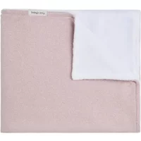 Baby's Only Wiegdeken teddy Sparkle zilver-roze mêlee